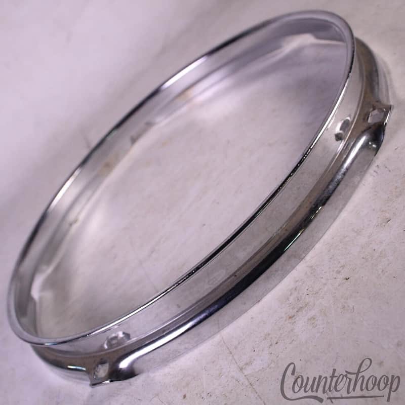 Ludwig 10" 5-Lug Tom Drum Batter/Resonant Rim/Hoop Classic Vintage 70s-80s Steel image 1
