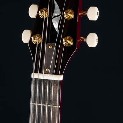 Huss & Dalton Meridian DC Custom Lipstick Red Flamed Maple and Mahogany Double Cutaway NEW image 12