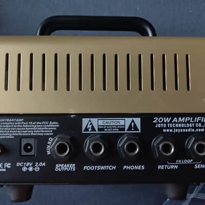 Joyo banTamP xL Tweedy 2-Channel 20-Watt Bluetooth Guitar Amp Head 2020 - Present - Black / Gold image 2