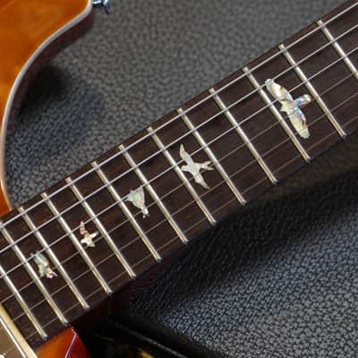 1999 PRS Custom 22 Quilt Top Electric Guitar Amber Burst + HSC image 8