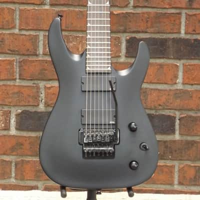 JACKSON SLATTXMG3-7 Soloist, Matte Black, Active EMG, Floyd Rose, 7-String Guitar image 2