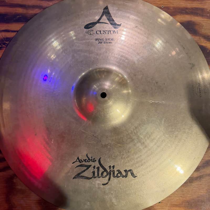 Zildjian 20" A Custom Ping Ride Cymbal 1991 - Present - Brilliant image 1
