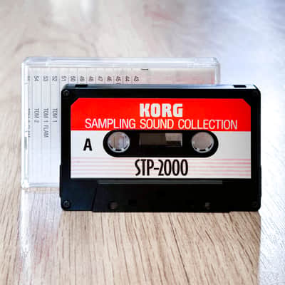 Korg SDD-2000 Sample Cassette STP-2000 // With original Chart // VERY RARE image 1