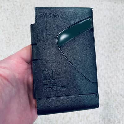 [RARE] Original Leather Case for AIWA P30 Walkman Cassette Player Cool Black ! image 5