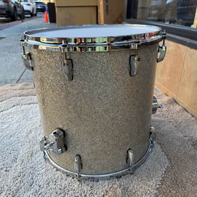 Pearl Music City Custom 16x16" Masters Maple/Gum Floor Tom (MMG1616F) - Bronze Glitter Glass image 4