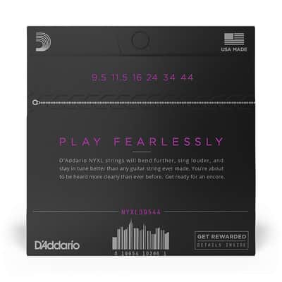 D'Addario NYXL Nickel Wound Electric Guitar Strings (.0095 - .044) image 2