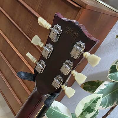 1976 Gibson Les Paul Deluxe Wine Red P90 Vintage Aged Road Worn Relic 70s 1970's P-90 Soap Bar Soapbar Electric Guitar image 21