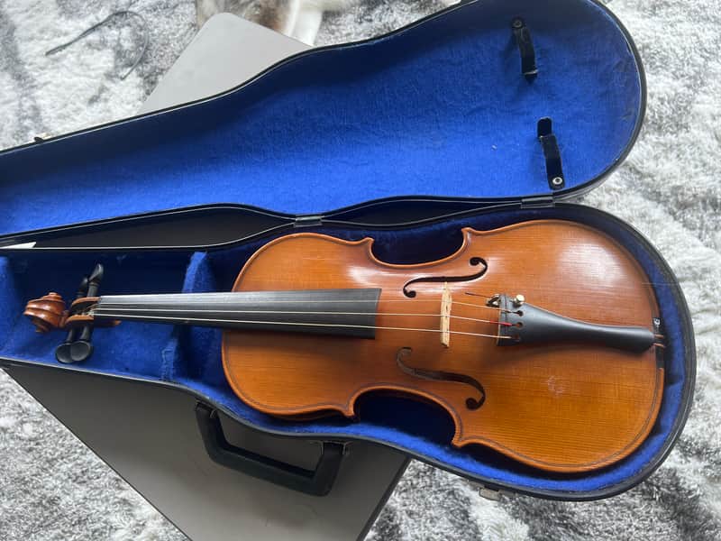 Unbranded 3/4 Antonio Stradivarius faciebat Cremona 1713 West Germany + Case 1950s-1960s image 1