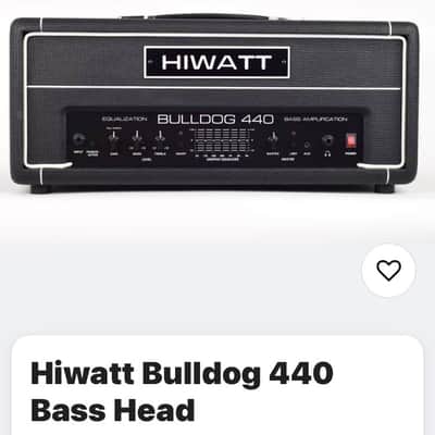 Hiwatt Bulldog 440 Bass Top - schwarz image 4