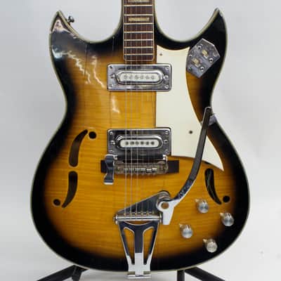 Vintage Apollo Fujigen Made Barney Kessel Style Electric Guitar with the Original Case image 2