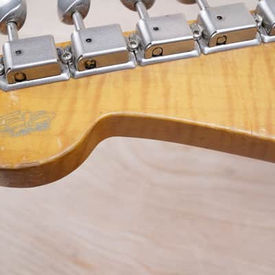 Fender 40th Anniversary ST54-70AS Stratocaster Reissue MIJ 1994 Black Japan w/ Foto Flame Neck w/ Bag image 19