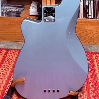 Reverend Decision P Bass Guitar 25th Anniversary Edition, Ebony, Metallic Silver Freeze image 5