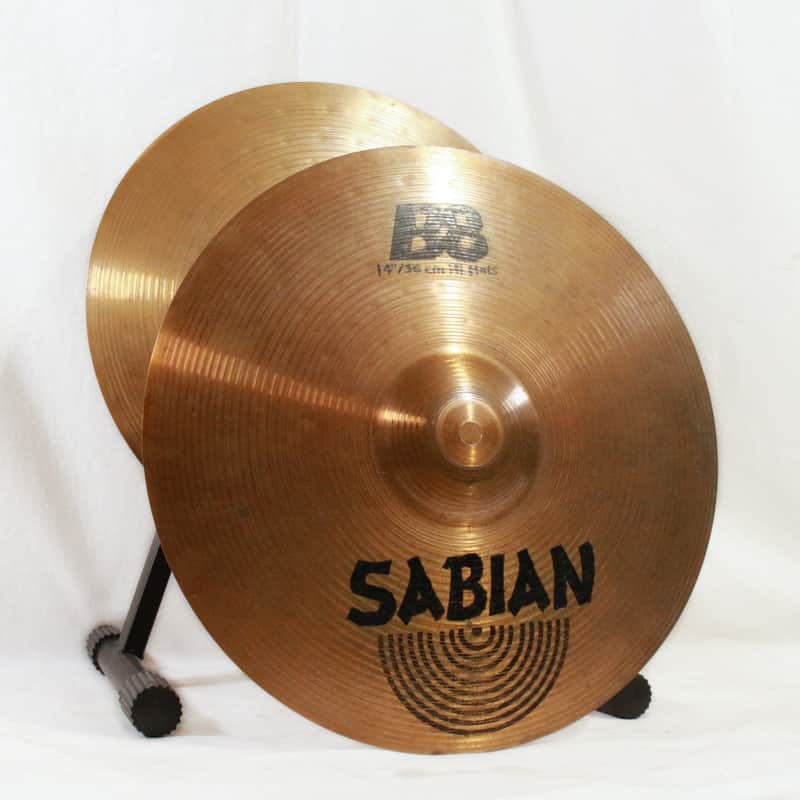 Sabian 14" B8 Hi-Hat Cymbals - Non-Factory Pair (950g/1150g) image 1