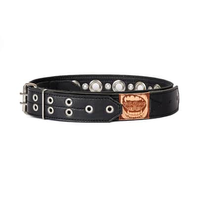 Al Bane For Leather - Tormentor 2" Premium Leather Guitar Strap - Black/Black/Silver image 8