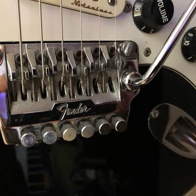 Vintage 1987 E Series Fender Squier MIJ Standard Stratocaster with System I Tremolo in Black image 11
