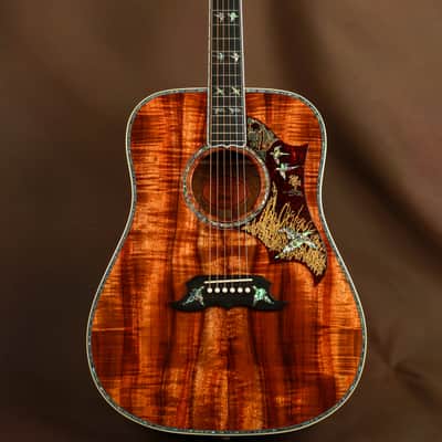 Gibson Dove Custom Shop Exotic Koa Masterpiece Acoustic Guitar Hummingbird image 4
