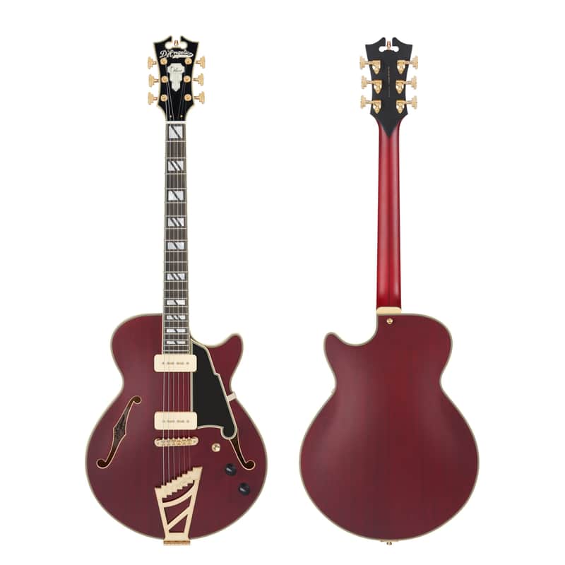 D'Angelico DADSSSTWGT DELUXE SS Single Cutaway Semi-Hollow Body 6-String Electric Guitar w/Deluxe Hardshell Case image 1