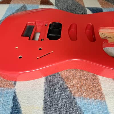 Guitar body 80s (Charvel?) Red image 12