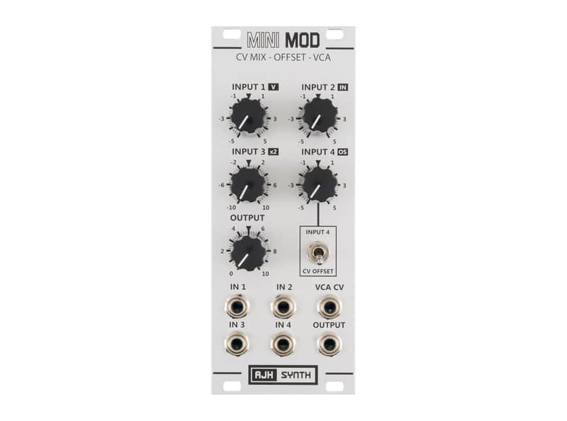 AJH Synth MiniMod CV Mixer + Offset + VCA (Silver) [USED] image 1