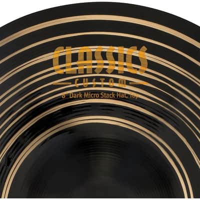 Meinl Classics Custom Dark Micro Stack Hi Hat Cymbals 8" image 7