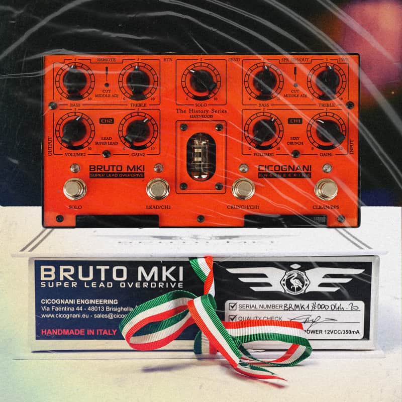 Cicognani Engineering Bruto MKI Super Lead Overdrive Effect Pedal - New image 1