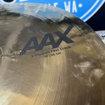 Sabian - 19" AAX X-Plosion Fast Crash Cymbal – 1416g – Near New – Brilliant image 3