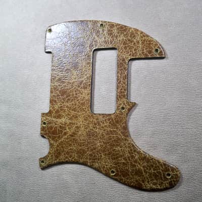 8 hole aged leather pickguard for us/mex fender telecaster image 2