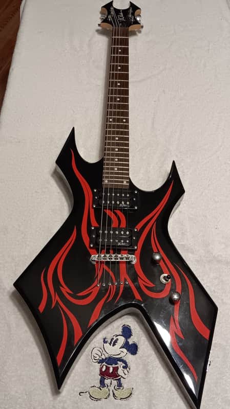 B.C. Rich Kerry King Signature Warlock - Black/Red image 1