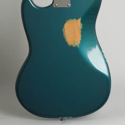 Fender Competition Mustang Solid Body Electric Guitar (1971), ser. #320028, original grey hard shell case. image 4