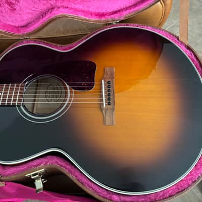 1992 Gibson J-100 Vintage Sunburst Acoustic Electric LR Baggs HiFi J100 Jumbo image 2