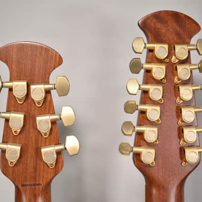 Ovation Celebrity CSD 225 Red Burst Double Neck 6 / 12 String Acoustic Electric Guitar w/OHSC image 20