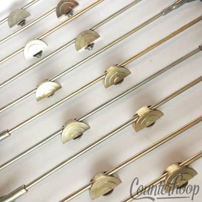 *Leedy 10x Bass Drum x14" Bow-Tie Single-Tension T-Rods+Claws+Center Lugs Nickel image 2