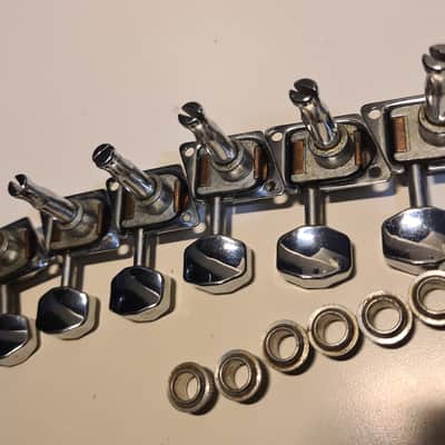 Vintage Fender F Tuners Set 1970s - Nickel image 5