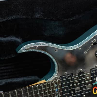 Ibanez JEM90HAM Steve Vai Signature 1998 Blue-Green Metallic Texture -VIDEOSOON- imagen 4