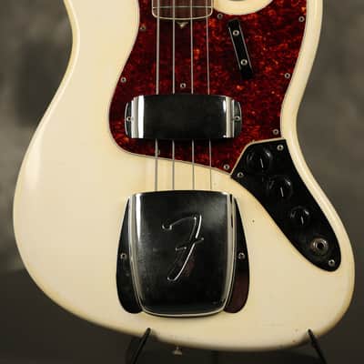 1966 Fender Jazz Bass Custom Color OLYMPIC WHITE image 1
