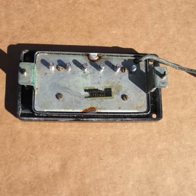 Vintage Gibson Patent Sticker T Top Humbucker Pickup With Original Cover & Ring image 6