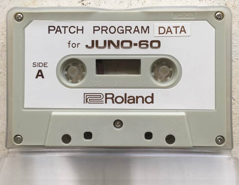 Roland Juno-60 Original factory Patch and program data cassettetape image 1