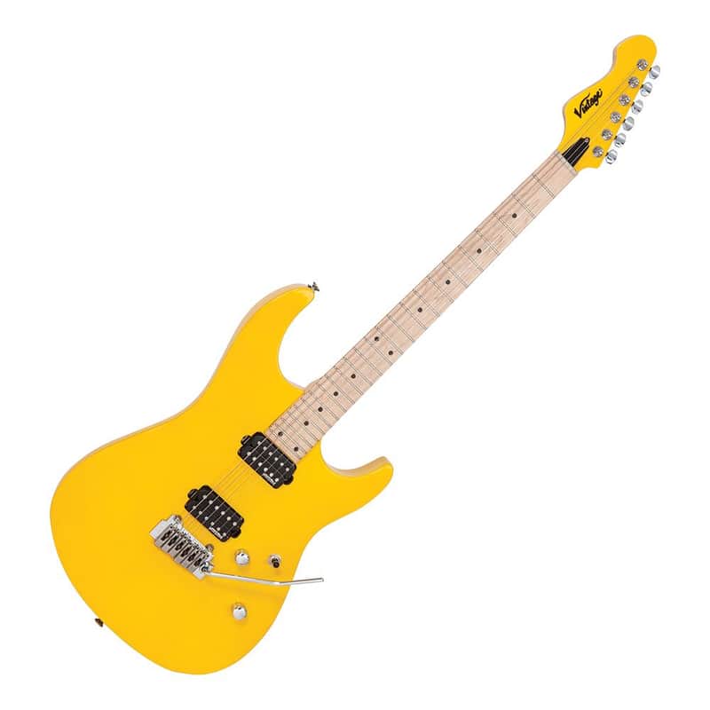 Vintage Vintage V6M24 ReIssued Electric Guitar ~ Daytona Yello...
