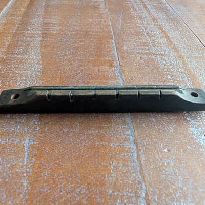 Silvertone Harmony Flat Top Guitar Bridge Vintage 1960s Nice Shape! image 5