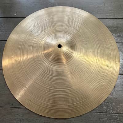 Zildjian 15" A. Zildjian '60s Stamp Hi-Hat Cymbals (Pair) 1960s - Traditional image 2