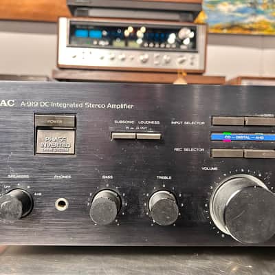 Vintage Teac A-919 DC 110 watts per channel Integrated Stereo Amplifier Phase Inverted Drive System image 10