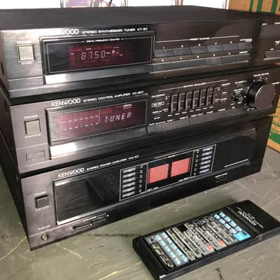 Kenwood KM-107 Stereo Amplifier + KC-207 Preamp + KT-57 Tuner W/ Remote image 2