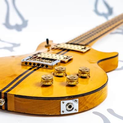 Daion PowerMark XX 1980 - Tan / Natural - First Generation - Striped Fretboard image 14
