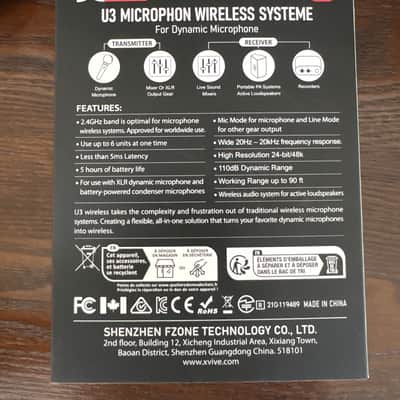 Xvive U3 Wireless Microphone System 2010s - Black image 2