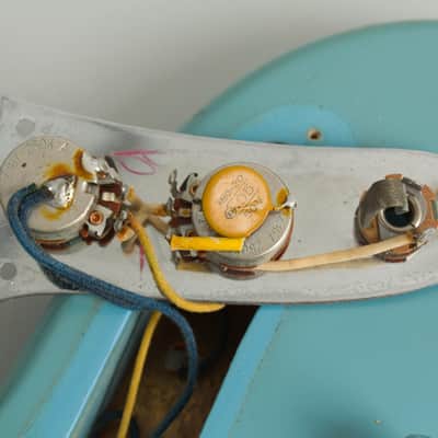 Fender Mustang Solid Body Electric Guitar (1966), ser. #179277, original grey hard shell case. image 16