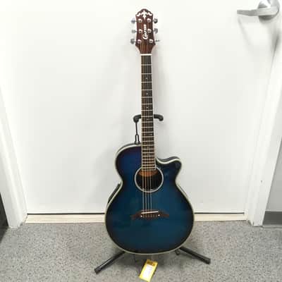Used Crafter CRAFTER FX-550EQ-P Acoustic Guitar Blue image 4