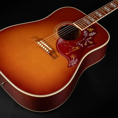 2008 Gibson Custom Shop Hummingbird TV True Vintage - Heritage Cherry Sunburst VOS | USA All Solid Square Shoulder 1960 Reissue Dreadnought Acoustic Guitar Limited Edition 1 of 167 Madagascar Rosewood | CoA OHSC image 6