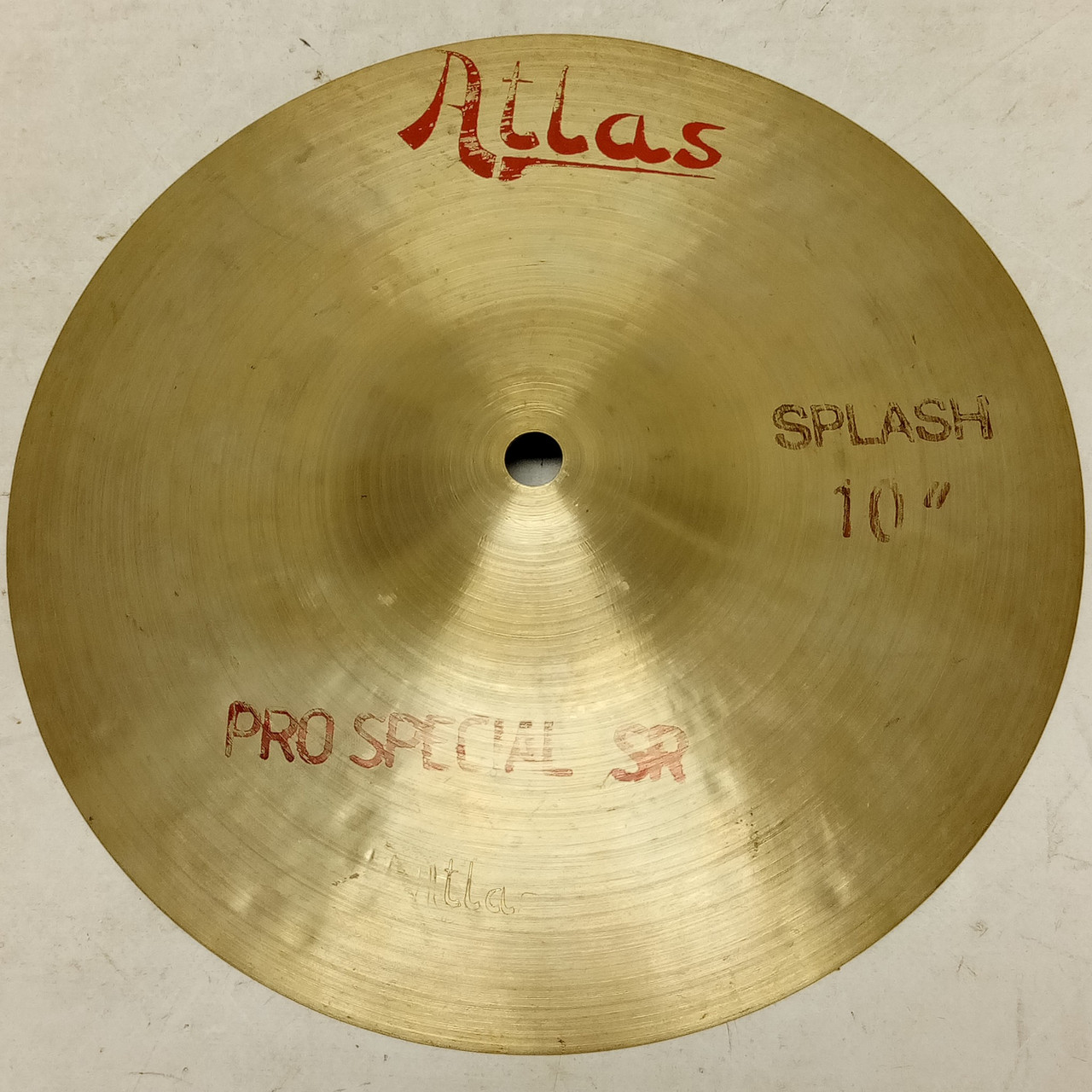 Atlas 10"Splash UFIP Italy B20 Bronze "Pro Special SR"Vintage 70s Italian Cymbal — main photograph