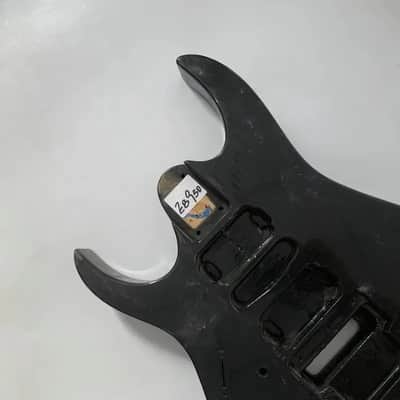 Left Handed Black Floyd Rose Guitar Body DIY Project image 6