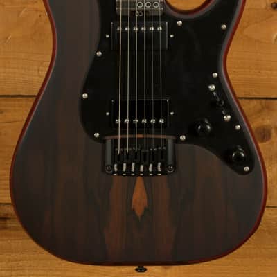 Schecter Sun Valley Super Shredder Exotic HT Ziricote - Ebony - Faded Vintage Sunburst Satin image 3